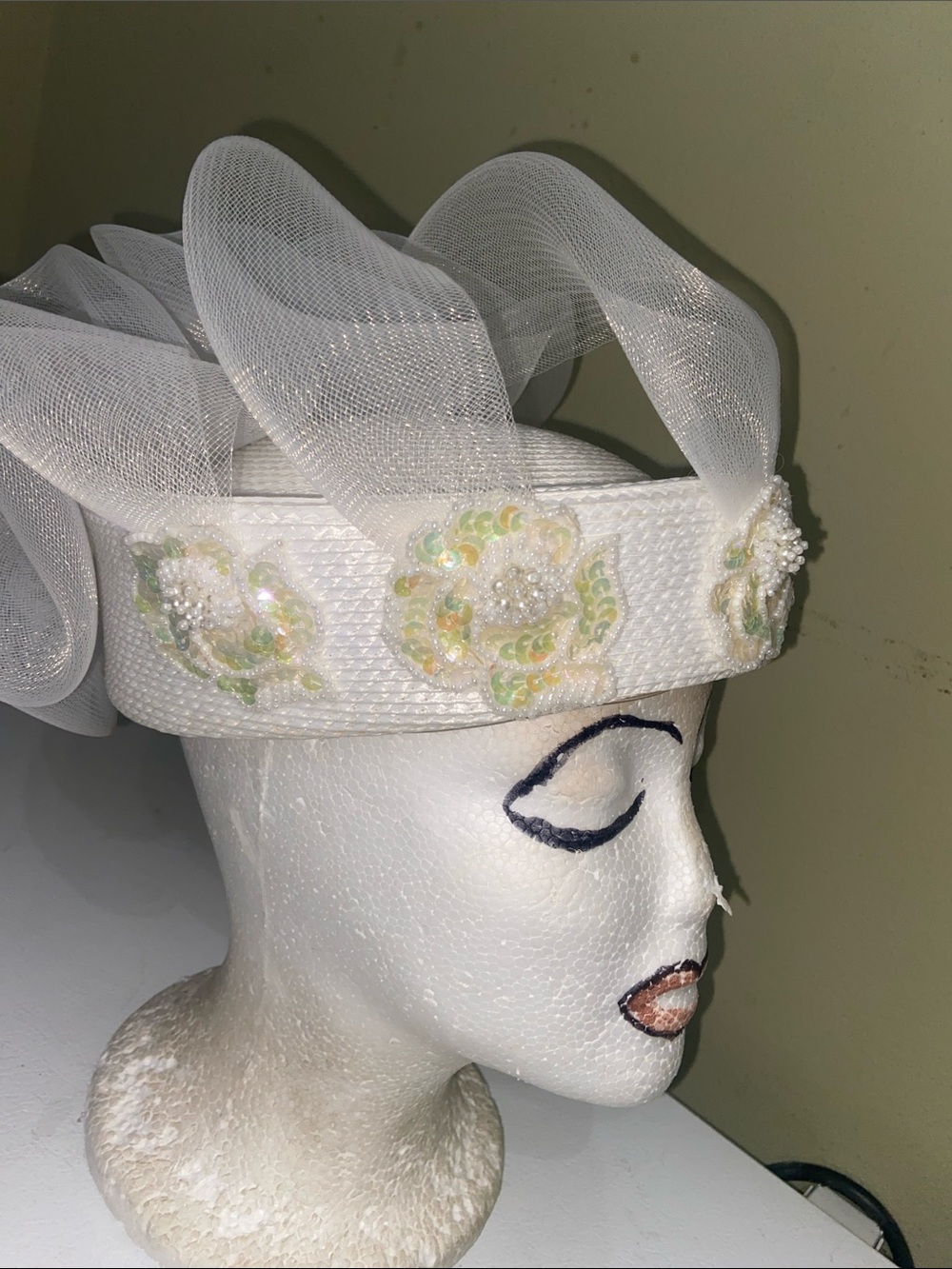 Beautiful Pillbox Hat from Milan by Charm